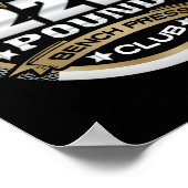 225 Pound Bench Press Club For Powerlifter Weightl Poster (Hoek)