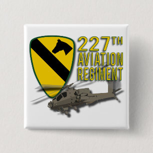 227e luchtvaartregeling Apache Vierkante Button 5,1 Cm