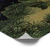 22. 牡 小 図, 若 冲 Peonies en kleine vogels, Jakuchüu Poster (Hoek)