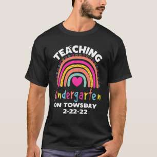22-02-2022 Schoolschool op twee dagen leraar T-shirt