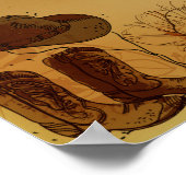 22,5-inch x7.5-inch gepersonaliseerd Western cowgi Poster (Hoek)