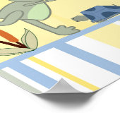 22,5 inch x7,5 inch gepersonaliseerde Banner Leap  Poster (Hoek)