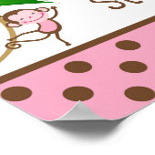 22,5-inch x7,5-inch gepersonaliseerde banner Pink  Poster (Hoek)