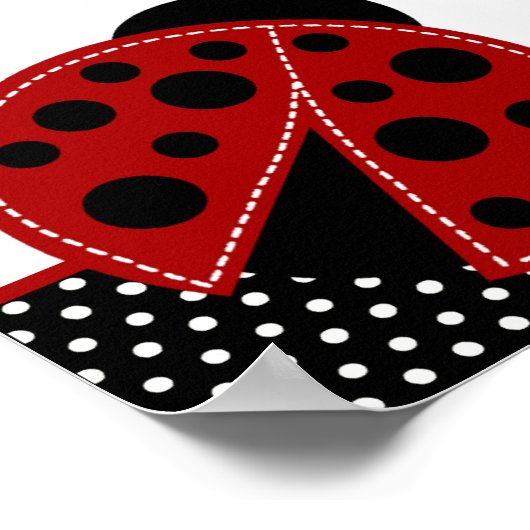 22,5-inch x7.5-inch gepersonaliseerde banner Red L Poster (Hoek)