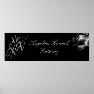 22,5-inch x7,5-inch gepersonaliseerde bannermix XV Poster