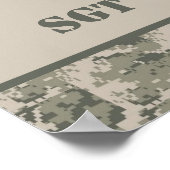 22,5-inch x7.5-inch persoonlijke banner ACU Camo Poster (Hoek)