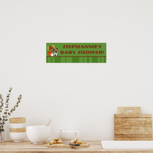 22,5-inch x7.5-inch persoonlijke banner All Star G Poster (Keuken)