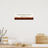 22,5 "x7,5" gepersonaliseerde banner Herfst blader Poster (Keuken)