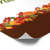 22,5 "x7,5" gepersonaliseerde banner Herfst blader Poster (Hoek)