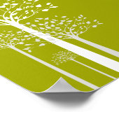 22,5 "x7,5" gepersonaliseerde banner moderne groen poster (Hoek)