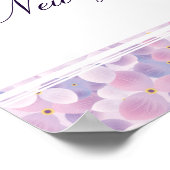 22,5 "x7,5" gepersonaliseerde banner Paarse Hydran Poster (Hoek)