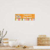 22,5 "x7,5" gepersonaliseerde banner Tropical Punc Poster (Keuken)