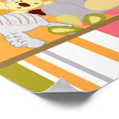 22,5 "x7,5" gepersonaliseerde banner Tropical Punc Poster (Hoek)