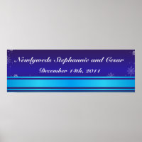 22,5 "x7,5" gepersonaliseerde banner witte sneeuw 