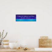 22,5 "x7,5" gepersonaliseerde banner witte sneeuw poster (Keuken)