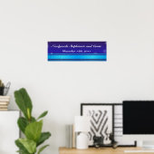 22,5 "x7,5" gepersonaliseerde banner witte sneeuw poster (Thuiskantoor)