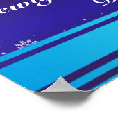 22,5 "x7,5" gepersonaliseerde banner witte sneeuw poster (Hoek)