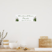 22,5 "x7,5" gepersonaliseerde Cattail/Dragonfly in Poster (Keuken)