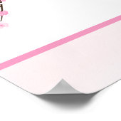 22,5 x7,5-inch gepersonaliseerde banner roze kerry poster (Hoek)