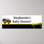 22,5 x 7,5-inch gepersonaliseerde banenconstructie poster (Voorkant)