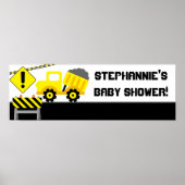 22,5 x 7,5-inch gepersonaliseerde banenconstructie poster (Voorkant)