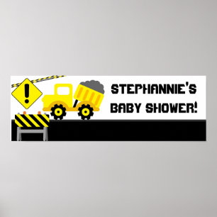 22,5 x 7,5-inch gepersonaliseerde banenconstructie poster