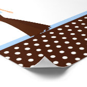 22,5 x 7,5-inch gepersonaliseerde banner Blue Mod Poster (Hoek)