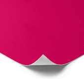 22,5 x 7,5-inch gepersonaliseerde banner Fusia Whi Poster (Hoek)