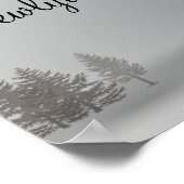 22,5 x 7,5-inch gepersonaliseerde Banner Grey Wint Poster (Hoek)