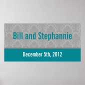 22,5 x 7,5-inch gepersonaliseerde banner moderne g poster (Voorkant)