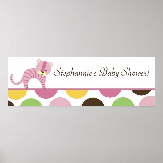 22,5 x 7,5-inch gepersonaliseerde banner Oerwoud k Poster (Voorkant)