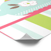 22,5 x 7,5-inch gepersonaliseerde banner Tea Party Poster (Hoek)