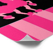 22,5 x 7,5-inch Persoonlijke banenroze balk - Pari Poster (Hoek)