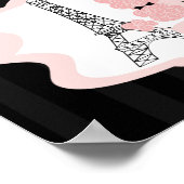 22,5 x 7,5-inch Persoonlijke banenroze balk - Pari Poster (Hoek)