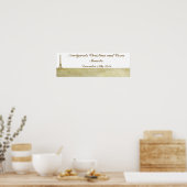 22,5 x 7,5-inch persoonlijke banner Parijs Poster (Keuken)