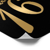 22,5 x 7,5-inch persoonlijke banner - weet 16 Gold Poster (Hoek)