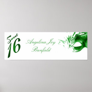 22,5 x 7,5-inch persoonlijke banner - weet 16 - gr poster