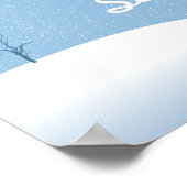 22,5 x 7,5-inch persoonlijke banner Winter Blue Ch Poster (Hoek)