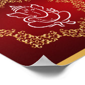 22,5 x 7,5-inch persoonlijke Lord Ganesha/Hindu Re Poster (Hoek)