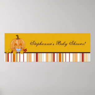 22,5 x 7,5-inch persoonlijke najaarse Herfst Banne Poster