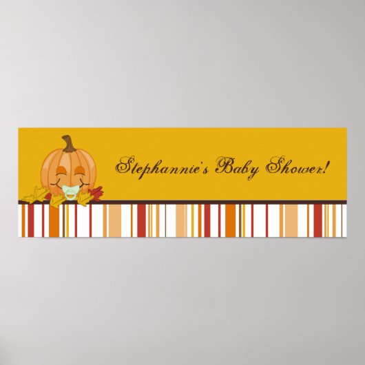 22,5 x 7,5-inch persoonlijke najaarse Herfst Banne Poster (Voorkant)