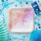 22,9 cm Vierkant papieren bordje (Feest)