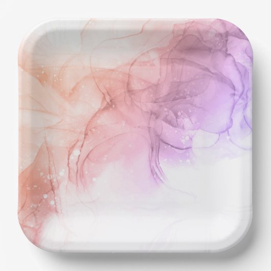 22,9 cm Vierkant papieren bordje (Voorkant)