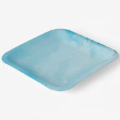 22,9 cm Vierkant papieren bordje (Gebogen)