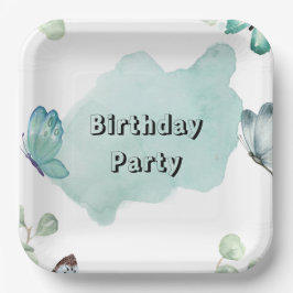 22,9 cm Vierkant papieren bordje