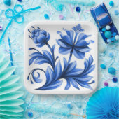 22,9 cm Vierkant papieren bordje (Feest)