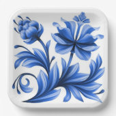 22,9 cm Vierkant papieren bordje (Voorkant)