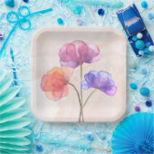 22,9 cm Vierkant papieren bordje (Feest)