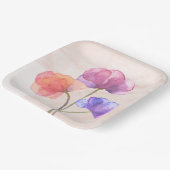 22,9 cm Vierkant papieren bordje (Gebogen)