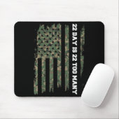 22 A Day Veteran Lives Army Suicide Awareness  Muismat (Met muis)